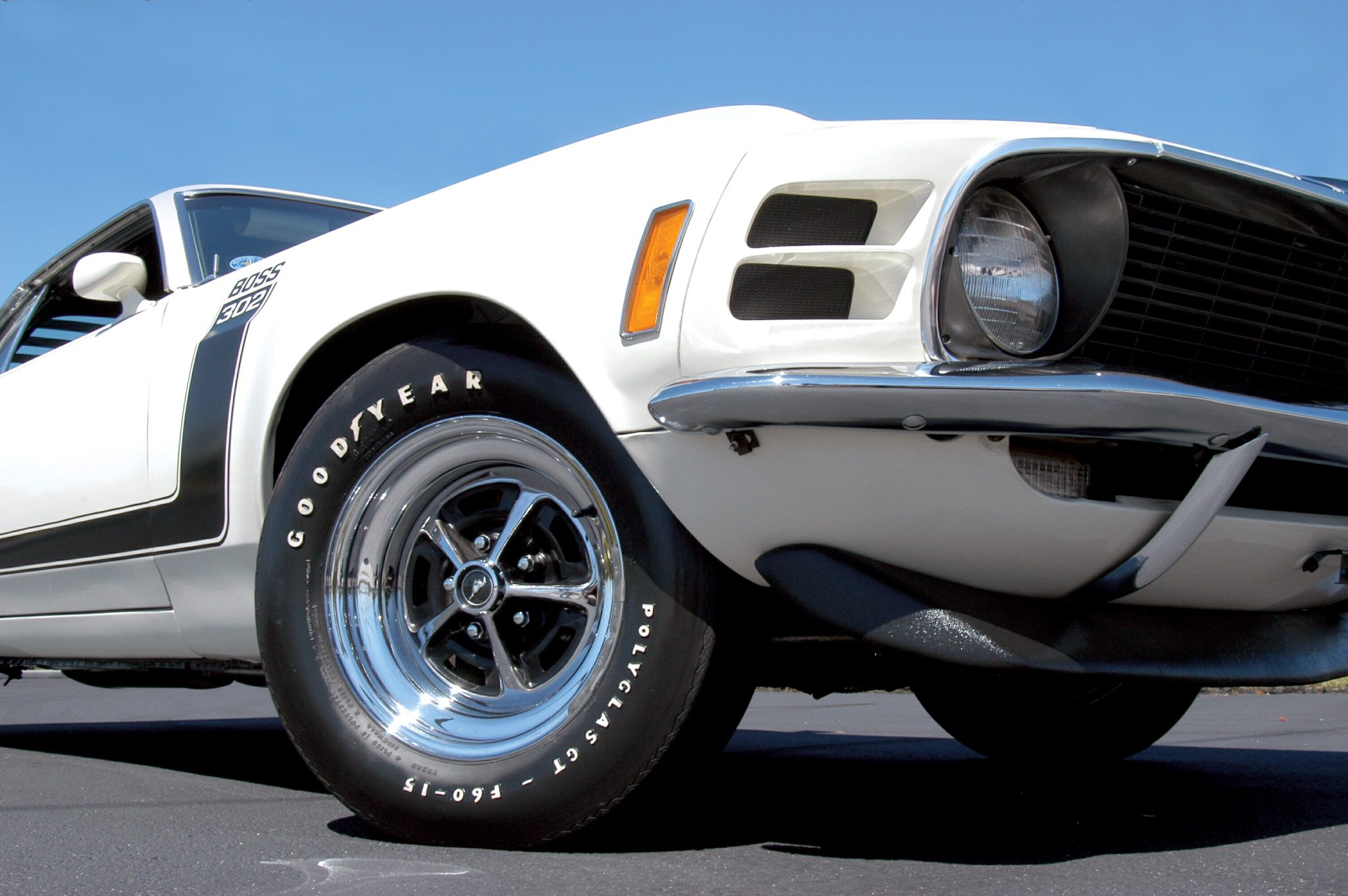 70s Boss 302 Front End Spoiler and Wheel