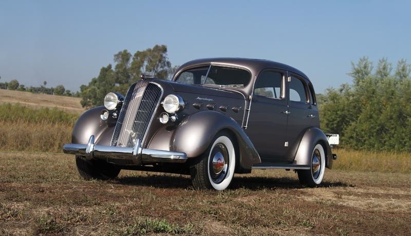 1937 Graham Series 116 Supercharged Sedan Ref. #45027 Factory Photo Picture