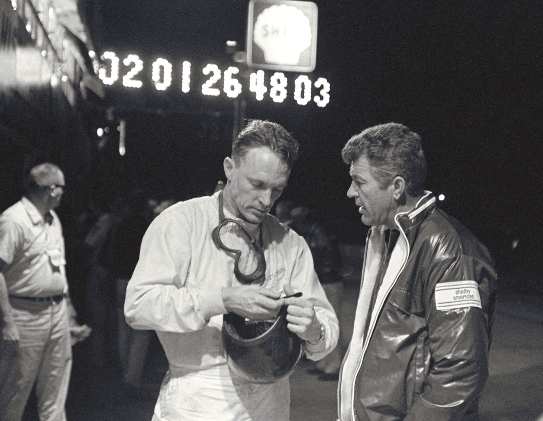 Carol Shelby and Dan Gurney at Sebring Ford Archives